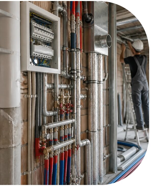 Монтаж внутренних инженерных систем домов и объектов в Чехове